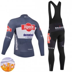 Invierno Maillot y Culotte Largos con Tirantes Alpecin Deceuninck 2025 Hombres