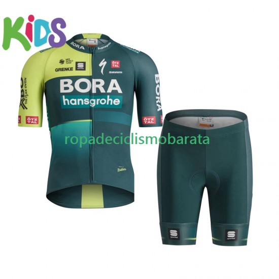 Maillot y Culotte Corto Bora-Hansgrohe 2024 Niños N001