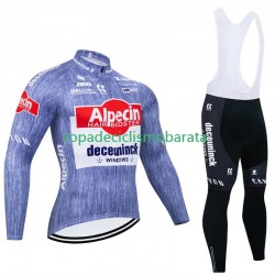 Maillot y Culotte Largos con Tirantes Alpecin Deceuninck 2024 Hombres