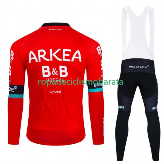 Maillot y Culotte Largos con Tirantes Arkea Bb Hotels 2024 Hombres