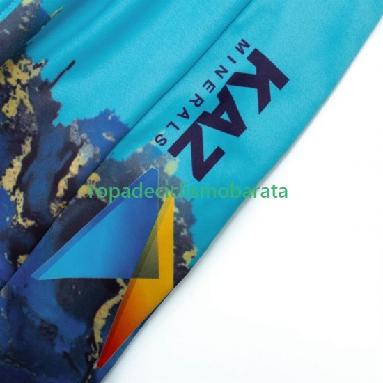 Maillot y Culotte Largos con Tirantes Astana Qazaqstan 2024 Team Hombres