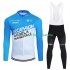 Maillot y Culotte Largos con Tirantes Decathlon Ag2R 2024 Hombres