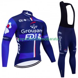 Maillot y Culotte Largos con Tirantes Fdj Groupama 2024 Hombres