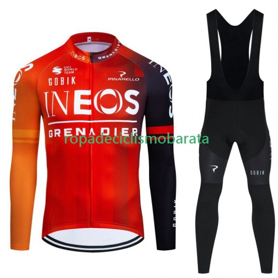 Maillot y Culotte Largos con Tirantes Ineos Grenadier 2024 Hombres