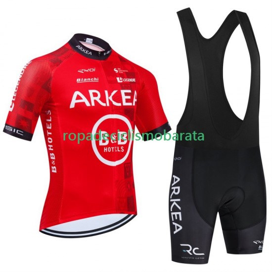 Maillot y Culotte con Tirantes Arkea Bb Hotels Excalibur 2024 Hombres