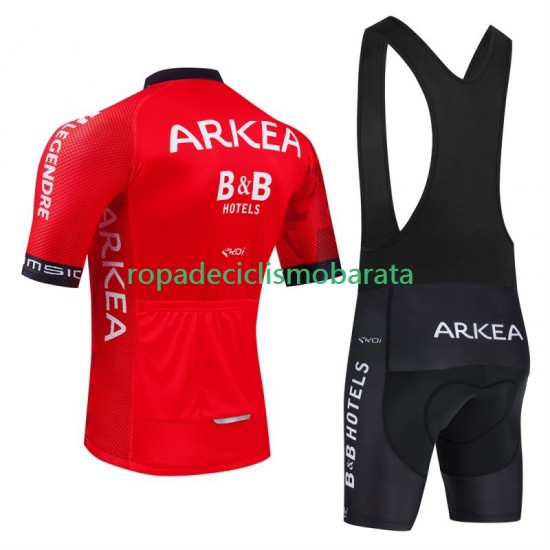 Maillot y Culotte con Tirantes Arkea Bb Hotels Excalibur 2024 Hombres
