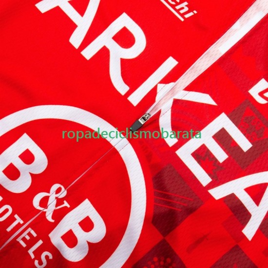 Maillot y Culotte con Tirantes Arkea Bb Hotels Excalibur 2024 Hombres