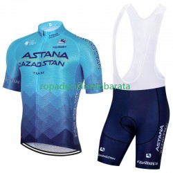 Maillot y Culotte con Tirantes Astana Qazaqstan 2023 Hombres