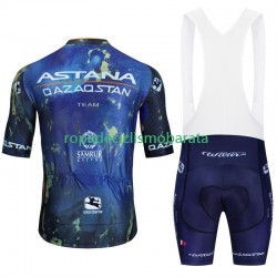 Maillot y Culotte con Tirantes Astana Qazaqstan 2024 Hombres