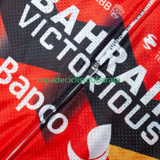 Maillot y Culotte con Tirantes Bahrain Victorious 2023 Hombres