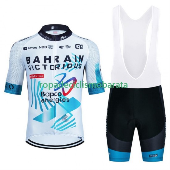 Maillot y Culotte con Tirantes Bahrain Victorious 2024 Hombres