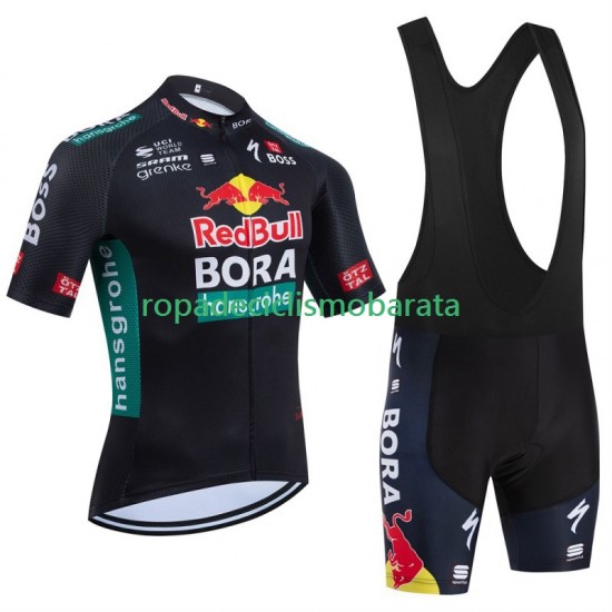 Maillot y Culotte con Tirantes Bora Hansgrohe 2024 Hombres