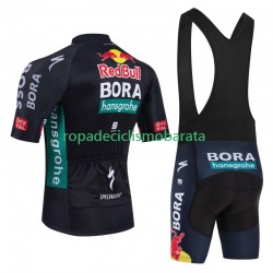 Maillot y Culotte con Tirantes Bora Hansgrohe 2024 Hombres