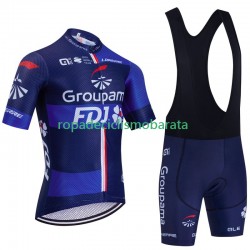 Maillot y Culotte con Tirantes Fdj Groupama 2023 Hombres
