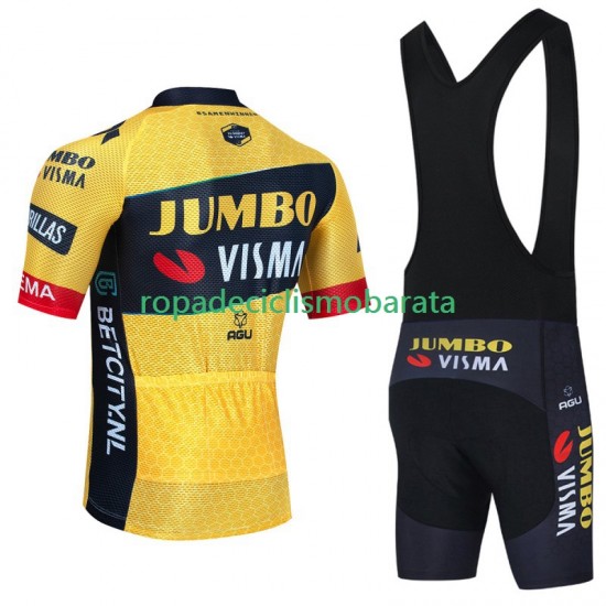 Maillot y Culotte con Tirantes Jumbo Visma 2023 Hombres