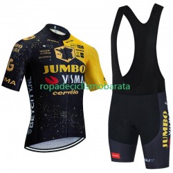 Maillot y Culotte con Tirantes Jumbo Visma Tdf Velodrome 2023 Hombres