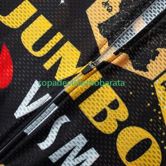 Maillot y Culotte con Tirantes Jumbo Visma Tdf Velodrome 2023 Hombres