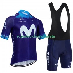 Maillot y Culotte con Tirantes Movistar 2023 Hombres