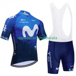 Maillot y Culotte con Tirantes Movistar 2024 Hombres