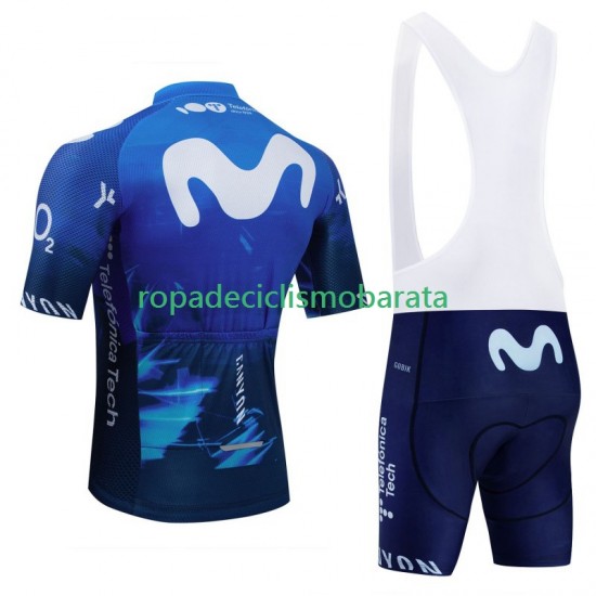 Maillot y Culotte con Tirantes Movistar 2024 Hombres