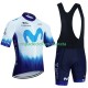 Maillot y Culotte con Tirantes Movistar Iceberg 2023 Hombres