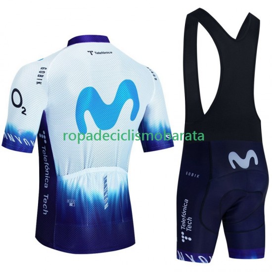 Maillot y Culotte con Tirantes Movistar Iceberg 2023 Hombres