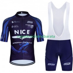 Maillot y Culotte con Tirantes Nice Metropole Cote D Azur 2023 Hombres