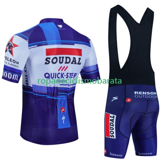 Maillot y Culotte con Tirantes Soudal Quickstep 2023 Hombres