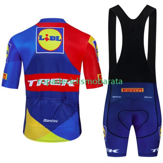 Maillot y Culotte con Tirantes Trek Lidl 2024 Hombres