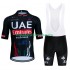 Maillot y Culotte con Tirantes Uae Emirates 2024 Black Hombres