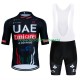 Maillot y Culotte con Tirantes Uae Emirates 2024 Black Hombres