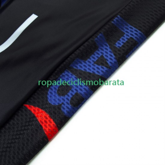 Maillot y Culotte con Tirantes Uae Emirates 2024 Black Hombres