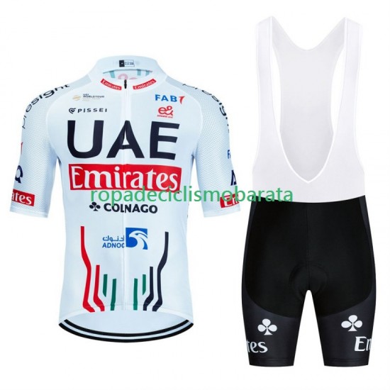 Maillot y Culotte con Tirantes Uae Emirates 2024 Hombres