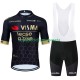 Maillot y Culotte con Tirantes Visma Lease A Bike 2024 Black Hombres