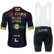 Maillot y Culotte con Tirantes Visma Lease A Bike 2024 Black Hombres