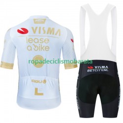 Maillot y Culotte con Tirantes Visma Lease A Bike 2024 Hombres N001