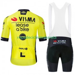 Maillot y Culotte con Tirantes Visma Lease A Bike 2024 Hombres