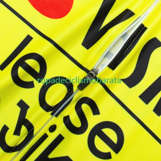 Maillot y Culotte con Tirantes Visma Lease A Bike 2024 Hombres