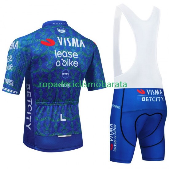 Maillot y Culotte con Tirantes Visma Lease A Bike Tdf 2024 Hombres