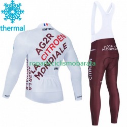Invierno Maillot y Culotte Largos con Tirantes Ag2R La Mondiale 2023 Hombres