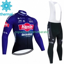 Invierno Maillot y Culotte Largos con Tirantes Alpecin Deceuninck 2023 Hombres