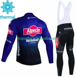 Invierno Maillot y Culotte Largos con Tirantes Alpecin Deceuninck 2023 Hombres