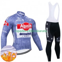 Invierno Maillot y Culotte Largos con Tirantes Alpecin Deceuninck 2024 Hombres