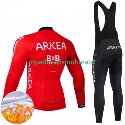 Invierno Maillot y Culotte Largos con Tirantes Arkea Bb Hotels Excalibur 2024 Hombres