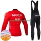 Invierno Maillot y Culotte Largos con Tirantes Arkea Bb Hotels Excalibur 2024 Hombres