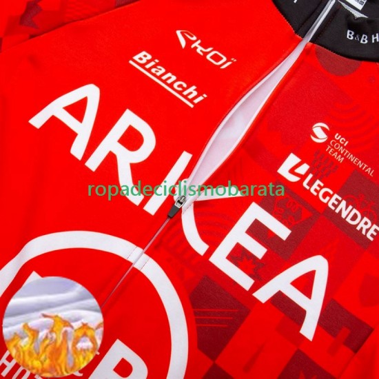 Invierno Maillot y Culotte Largos con Tirantes Arkea Bb Hotels Excalibur 2024 Hombres
