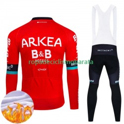 Invierno Maillot y Culotte Largos con Tirantes Arkea Bb Hotels 2024 Hombres