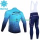 Invierno Maillot y Culotte Largos con Tirantes Astana Qazaqstan 2023 Hombres
