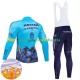 Invierno Maillot y Culotte Largos con Tirantes Astana Qazaqstan 2024 Team Hombres