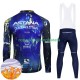 Invierno Maillot y Culotte Largos con Tirantes Astana Qazaqstan 2024 Hombres